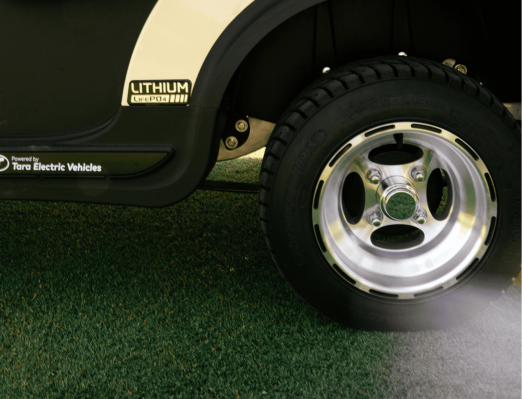 Pneus disponibles en 8", 10" et 12"